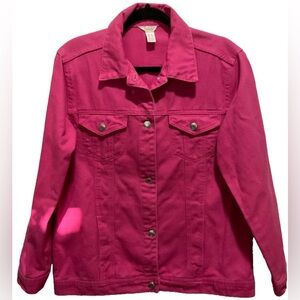 Streetwear Society Heavy Cotton Pink Denim Jacket women's size M